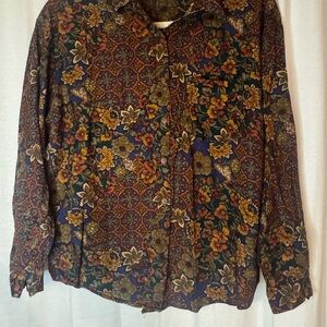 American Eagle Outfitters Multicolor Floral Shirt
